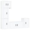 vidaXL TV Cabinet Set Set of 5 White Engineered wood