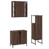vidaXL Bathroom Cabinet Set Brown oak