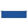 vidaXL Patio Bench with Royal Blue Cushion 68.9 " Solid Teak Wood
