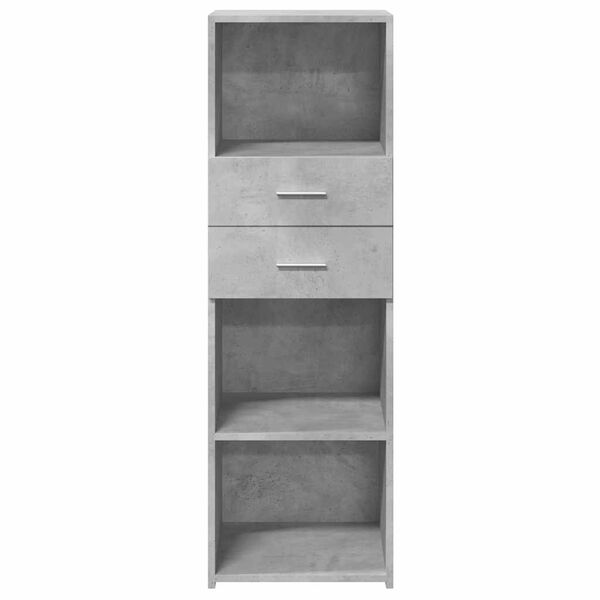 vidaXL Highboard Concrete Grey Engineered Wood Tall Modern