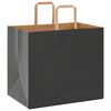 vidaXL Paper Bags 250 pcs with Handles Black 32x22x28 cm