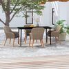 vidaXL Garden Dining Set Brown