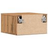 vidaXL Wall-mounted Nightstand Artisan Oak Engineered wood Compact
