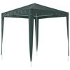 vidaXL Party Tent Green PE (polyethylene) canopy, steel frame 6.6 x 6.6 ft