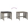 vidaXL Garden Stool Set of 4 Gray