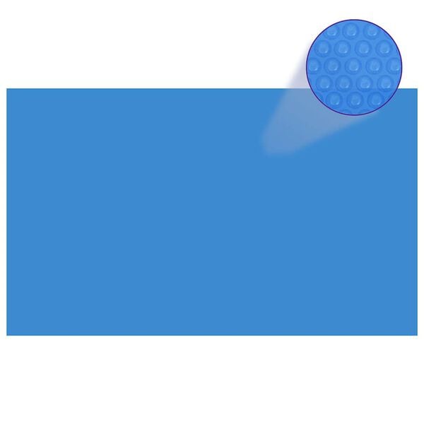 vidaXL Pool Cover Blue Polyethylene 39.4 x 23.6 in Heat-resistant