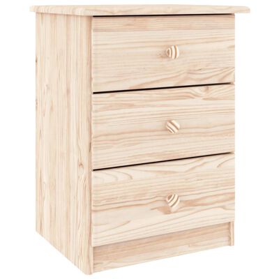 vidaXL Bedside Cabinet ALTA 16.1"x13.8"x21.9" Solid Wood Pine