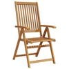 vidaXL Garden Chair Set of 3 Brown Solid Acacia wood Medium Foldable