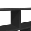 vidaXL Wall Shelf Black Engineered wood Compact Wall Shelf Rectangular