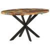 vidaXL Dining Table Multicolor Solid Reclaimed Wood Medium Durable