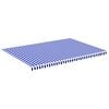 vidaXL Replacement Awning Fabric Blue and white