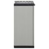 vidaXL Garden Waste Cabinet Gray and Black 26.8"x15.7"x33.5" PP