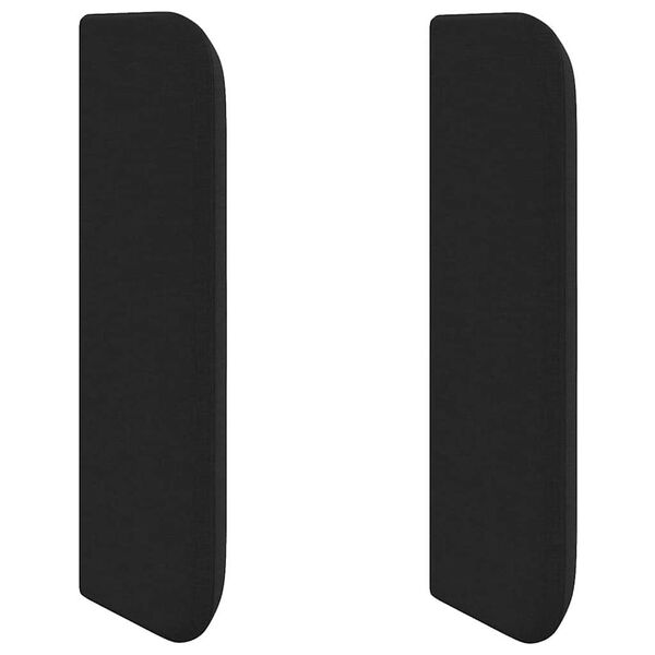 vidaXL Headboard with Headboard Black 40.5 x 4 x 40.5 cm fabric
