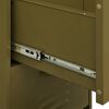 vidaXL Storage Cabinet Olive Green Steel Medium Ball-Bearing