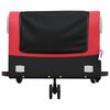 vidaXL Bike Trailer Black and Red 99.2 lb Iron