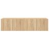vidaXL TV Wall Cabinet Set of 2 Sonoma Oak Engineered Wood Standard