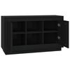 vidaXL Sideboard Black Engineered wood Medium Sideboard Rectangular
