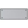vidaXL Wall-mounted Magnetic Board Black 39.4"x15.7" Tempered Glass