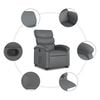 vidaXL Stand Up Recliner Chair Gray
