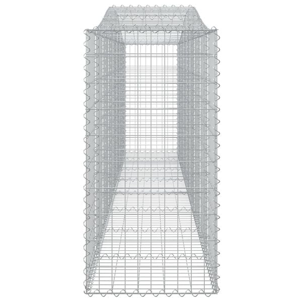 vidaXL Gabion Basket Silver Galvanized Iron Large Gabion Basket