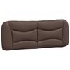 vidaXL Bed Frame Brown Faux Leather Double Rectangular Modern