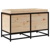 vidaXL Garden Planter Natural wood Solid pine wood, Steel Medium
