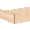 vidaXL Sandbox Natural wood Solid pine wood Medium Durable Sandpit