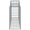 vidaXL Gabion Basket Set of 50 Silver Galvanized Steel Large
