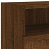 vidaXL TV Wall Cabinets 2 pcs Brown Oak 39.4x11.8x11.8" Engineered Wood