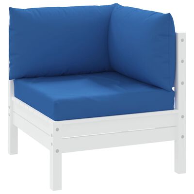 vidaXL Pallet Sofa Cushions 3 pcs Blue Fabric