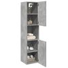 vidaXL Bathroom Hanging Cabinet Concrete grey Engineered wood 51.2 in tall