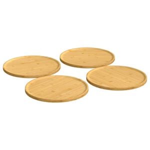 vidaXL Pizza Plates 4 pcs &Oslash;12.6"x0.6" Bamboo