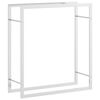 vidaXL Firewood Rack 31.5"x11"x33.9" Stainless Steel