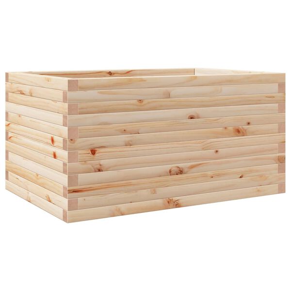 vidaXL Garden Planter Natural Wood Solid Pine Wood Large