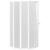 vidaXL Shower Bath Screen Wall 55.1 x 66.1" 7 Panels Foldable with Towel Rack