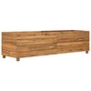 vidaXL Raised Bed Natural wood Recycled teak wood and steel Large