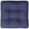 vidaXL Pallet Cushion Navy blue Polyester 23.6 x 24.2 x 3.9 in