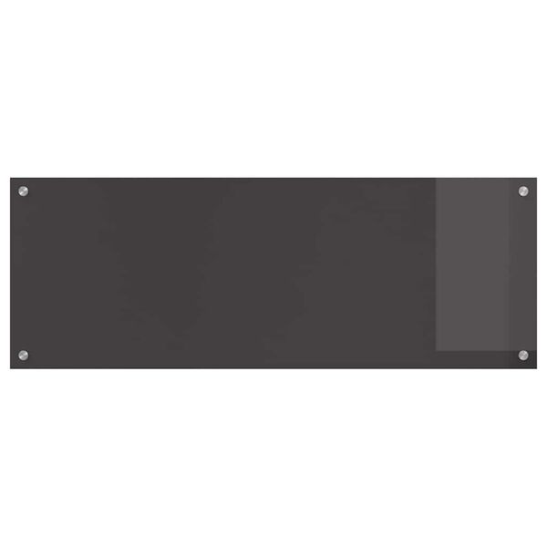 vidaXL Kitchen Backsplash 2 pcs Dark Grey 43.31 x 15.75 in