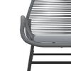 vidaXL Garden Chair Grey PE rattan Medium Durable Garden Chair