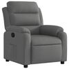 vidaXL Recliner Chair Dark Grey Fabric (100% polyester), metal, plywood