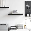 vidaXL Wall Shelf Black Honeycomb MDF, metal frame Medium Wall mounting