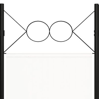 vidaXL 5-Panel Room Divider White 78.7"x70.9"