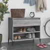 vidaXL Shoe Cabinet Gray Sonoma Engineered wood Medium Shoe Cabinet