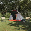 vidaXL Camping Tent Grey and Orange 87.80 x 64.17 x 51.18 in Taffeta