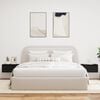 vidaXL Wall-mounted Bedside Cabinet Set of 2 Black oak Engineered wood
