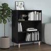 vidaXL Sideboard Black Engineered wood Sideboard Rectangular
