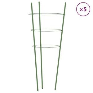 vidaXL Garden Plant Support Set of 5 Green