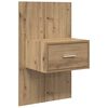 vidaXL Headboard with Cabinet 3 pcs Artisan Oak Engineered Wood