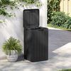 vidaXL Outdoor Garbage Bin Anthracite 15"x15"x25.6" PP