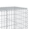 vidaXL Gabion Basket Silver Galvanized iron wire Large Durable